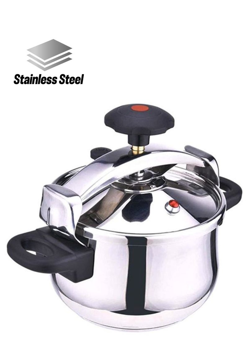 DESSINI Authentique Stainless Steel Durable & Elagant Look, Dishwasher Safe Large handles, for secure handling gas compatiblePressure Cooker With Clipon Lid Stainless Steel 11Liters 