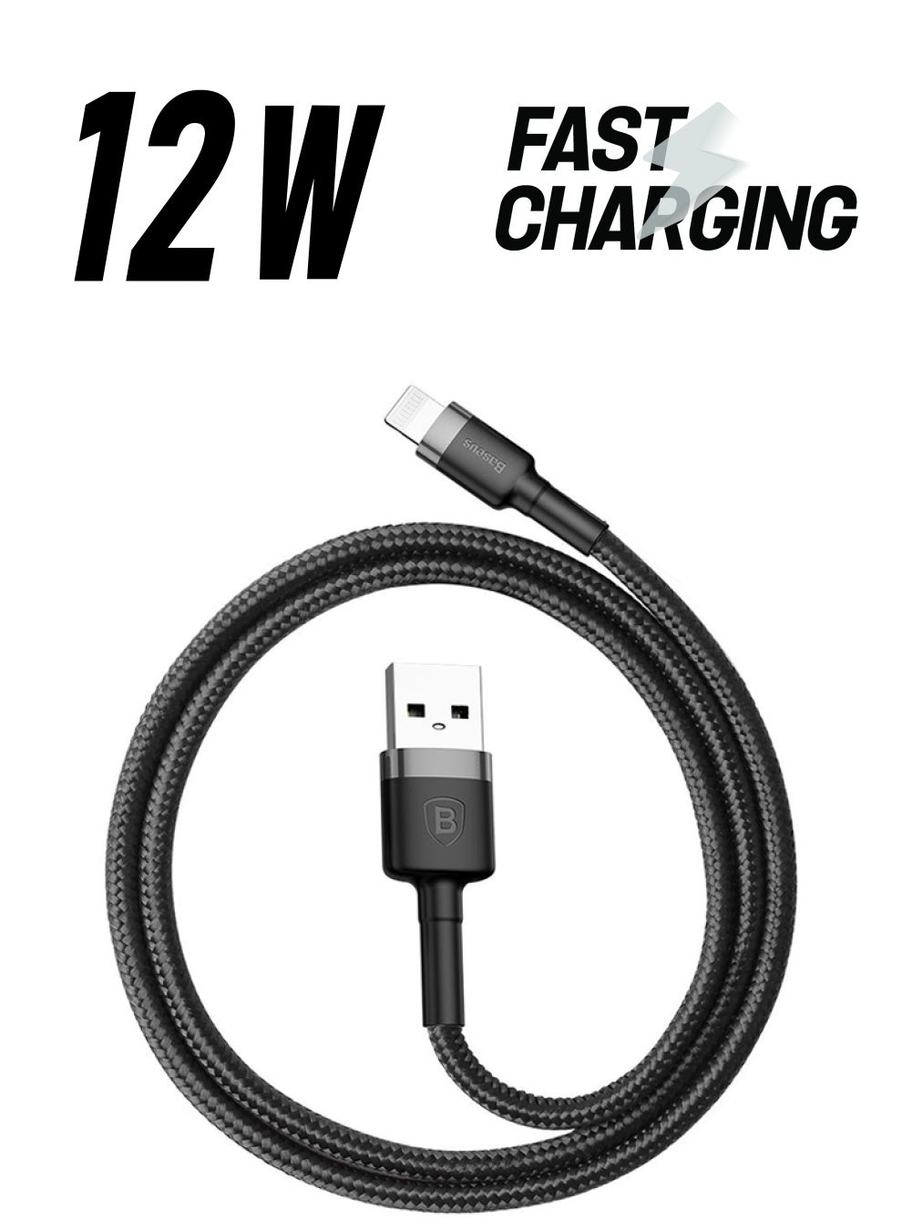 Baseus USB to Lightning Charging Cable Cafule Nylon Braided High
