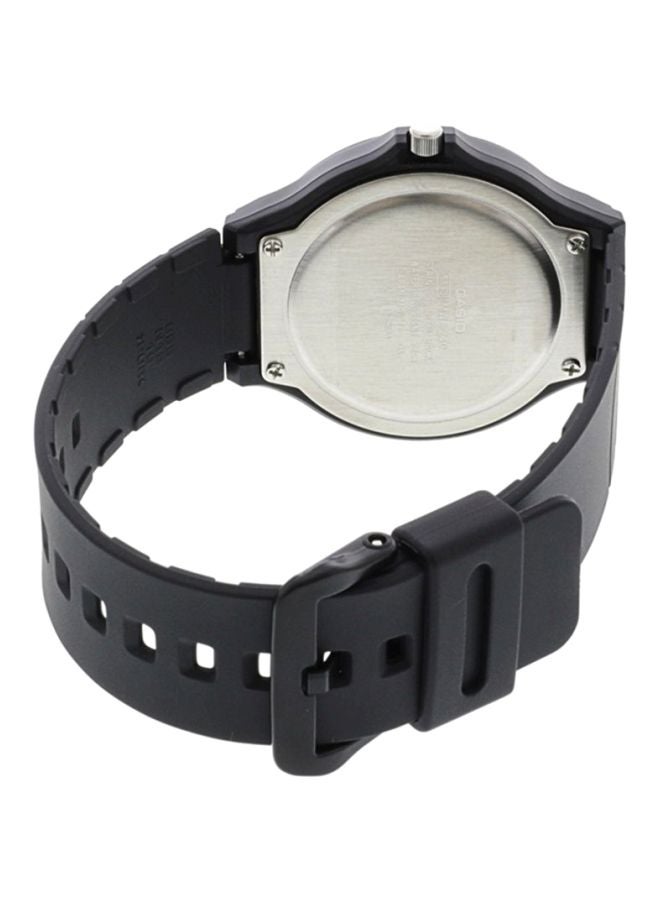 كاسيو ساعة يد بعقارب وسوار من الراتينج طراز MW240-1BV للرجال - Image 2