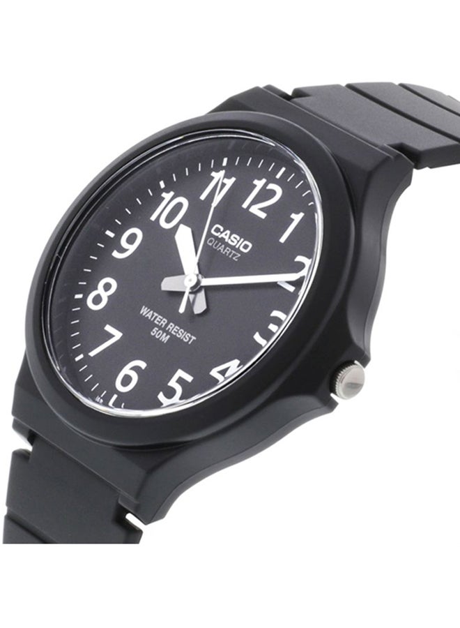 كاسيو ساعة يد بعقارب وسوار من الراتينج طراز MW240-1BV للرجال - Image 3