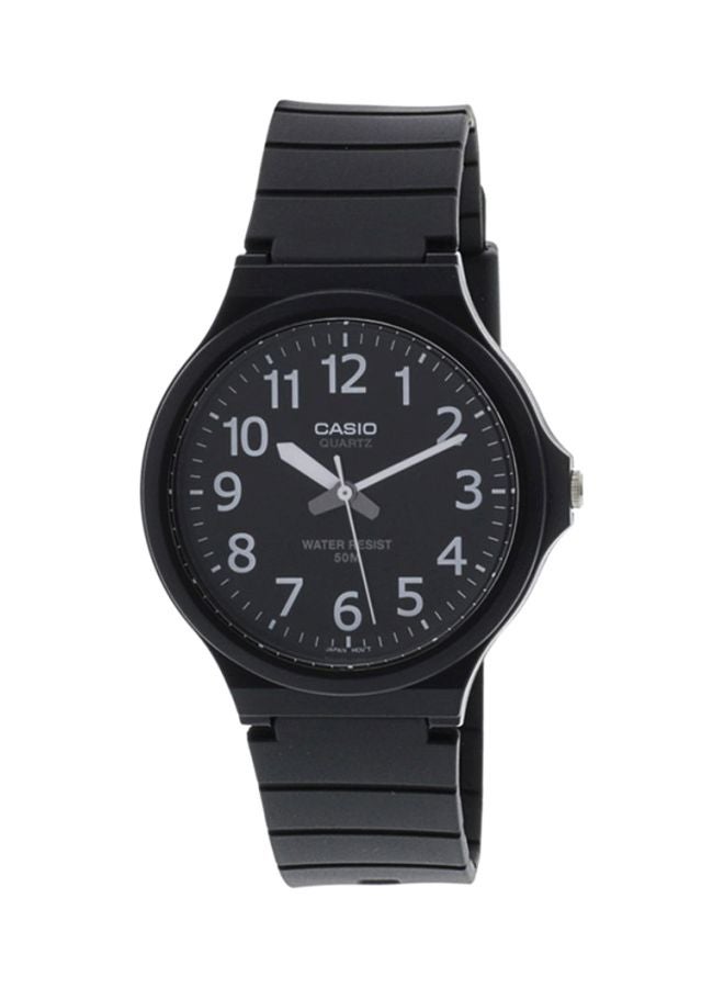 كاسيو ساعة يد بعقارب وسوار من الراتينج طراز MW240-1BV للرجال - Image 1