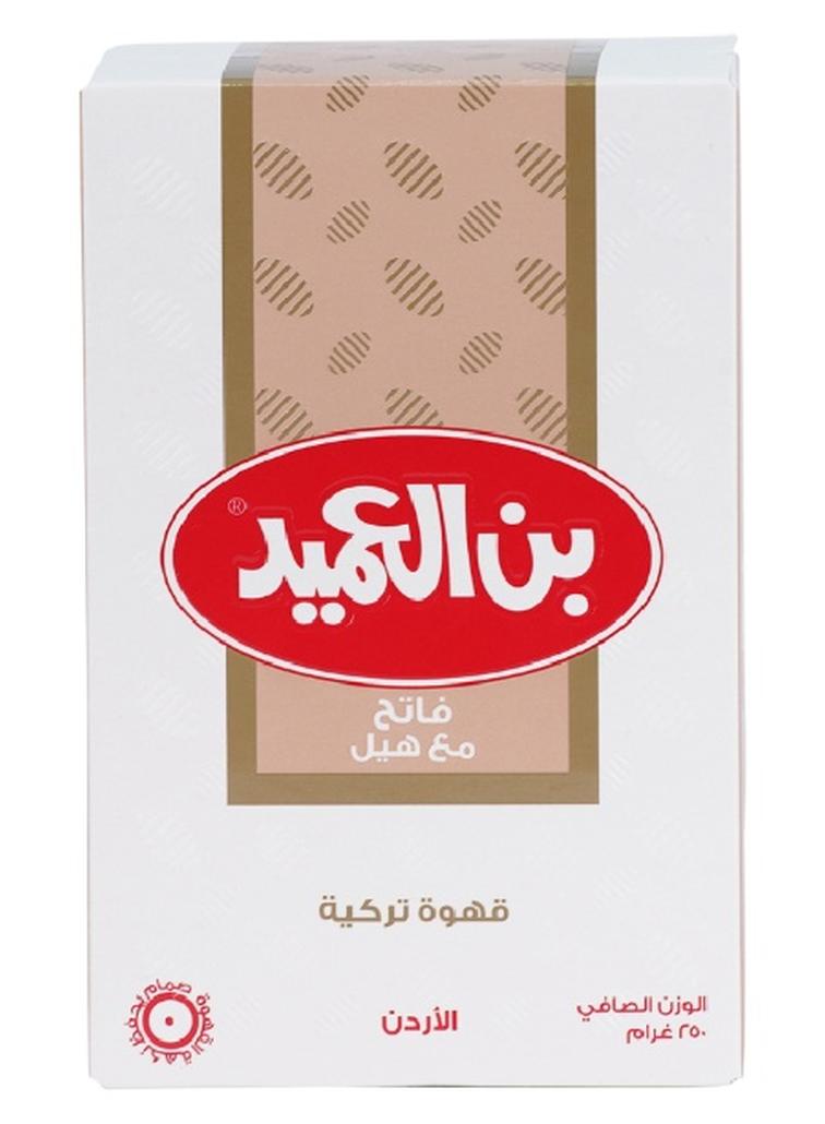 Al Ameed Light Turkish Coffee with Cardamom, 250g - Image 1