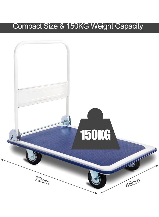ALMUFARREJ Iron Loading Trolley White/Black 150kg - Image 2