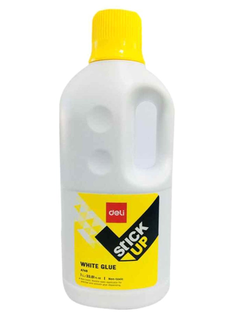 Deli Stick Up Glue 1000ml white/Black/Yellow