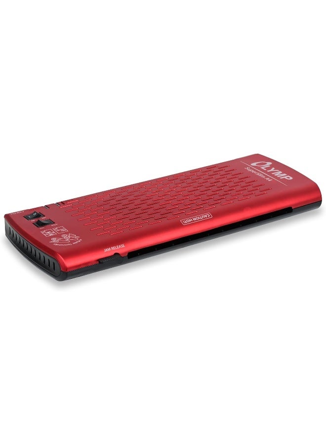 Olympia A235 Plus A4 Laminating Machine - Super Slim Red Metallic Red - Image 3