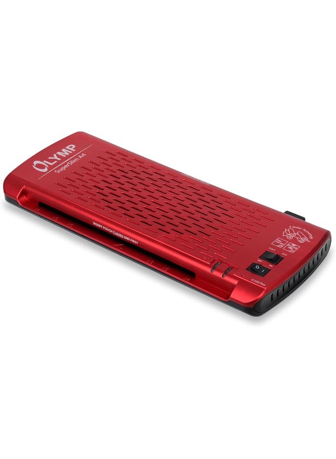 Olympia A235 Plus A4 Laminating Machine - Super Slim Red Metallic Red - Image 1