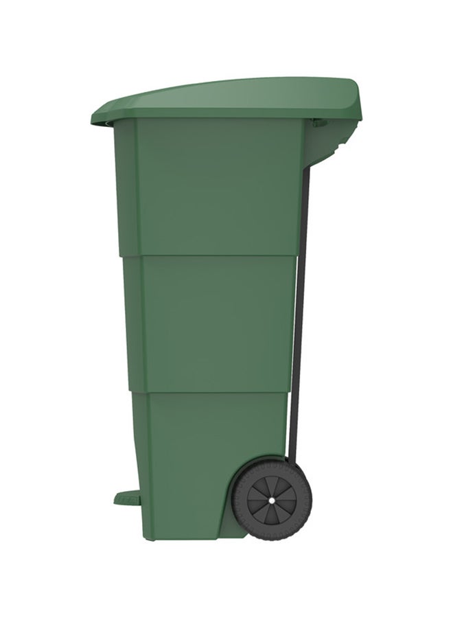 Cosmoplast - Step-On Waste Bin With Pedal And Wheels Grey 100.0Liters - Image 1