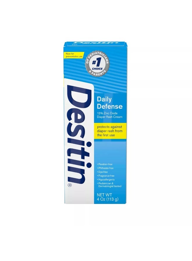 Desitin Daily Defense Baby Diaper Rash Cream with Zinc Oxide - 4oz - Image 1