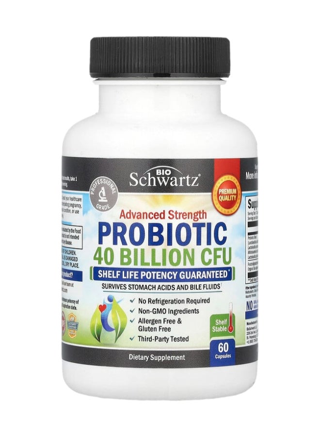 Advanced Strength Probiotic, 40 Billion Cfu, 60 Capsules - pnsku/N19666386A/45/_/1732442592/466f7fe4-6d2a-4b5c-aa22-3a7017de6c35