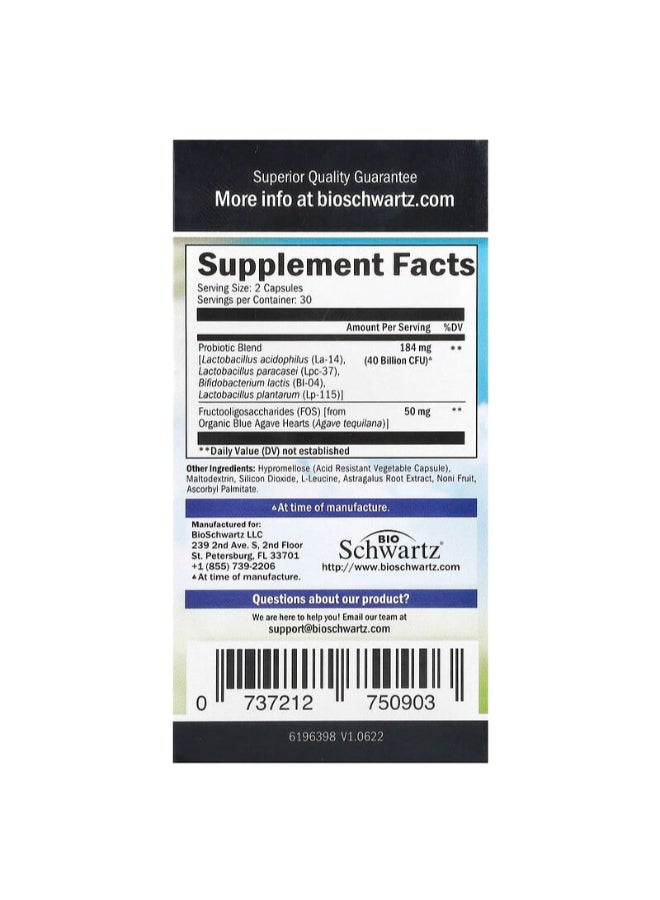 Advanced Strength Probiotic, 40 Billion Cfu, 60 Capsules - pnsku/N19666386A/45/_/1732442593/725d1e44-f034-4a3a-a81f-73a9c85757d3