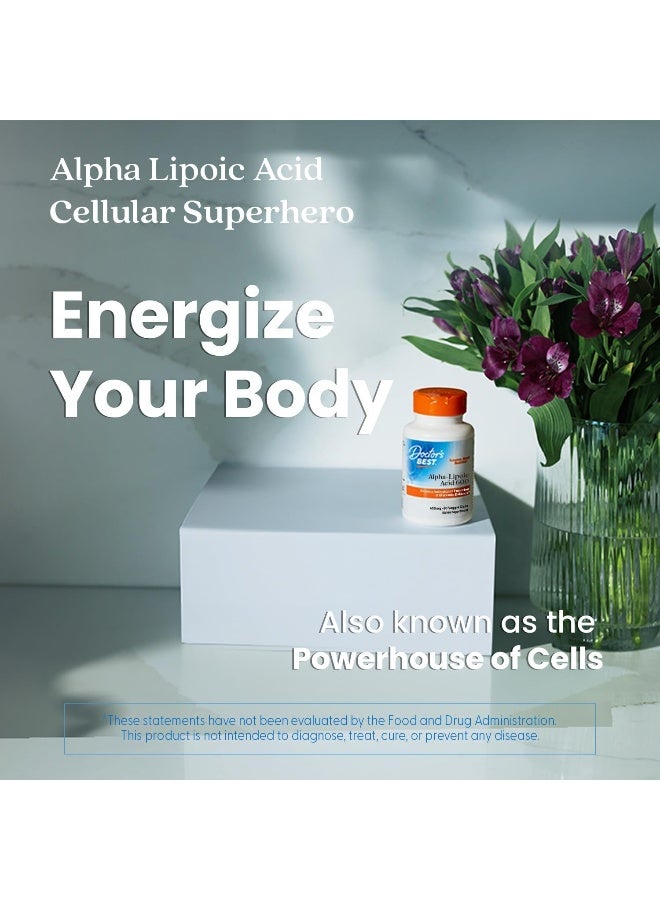 Doctor's BEST - Alpha-Lipoic Acid - 600 mg, 60 Veggie Caps Packaging May Vary - Image 1