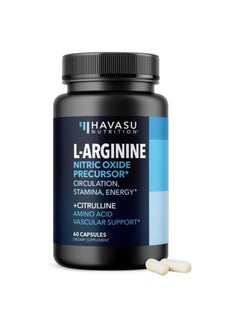 Havasu Nutrition L Arginine Extra Strength Nitric Oxide Supplement - 60 Capsules  - Image 1