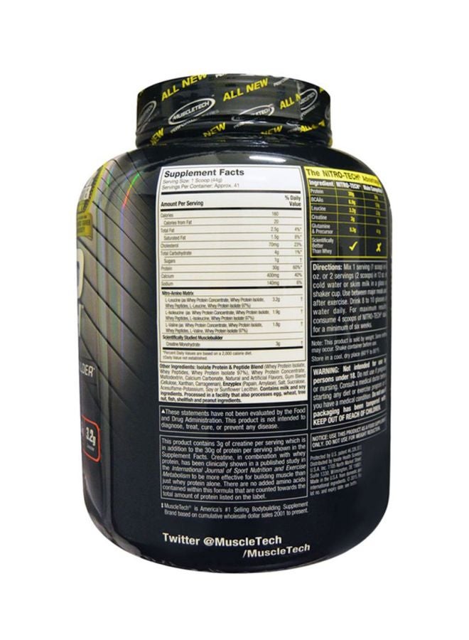 MuscleTech Nitro Tech Whey Protein Vanilla Cream 4Lb - Image 2