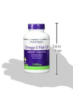 NATROL Omega-3 Fish Oil 1000mg Lemon Flavor 150 Softgels  - Image 5