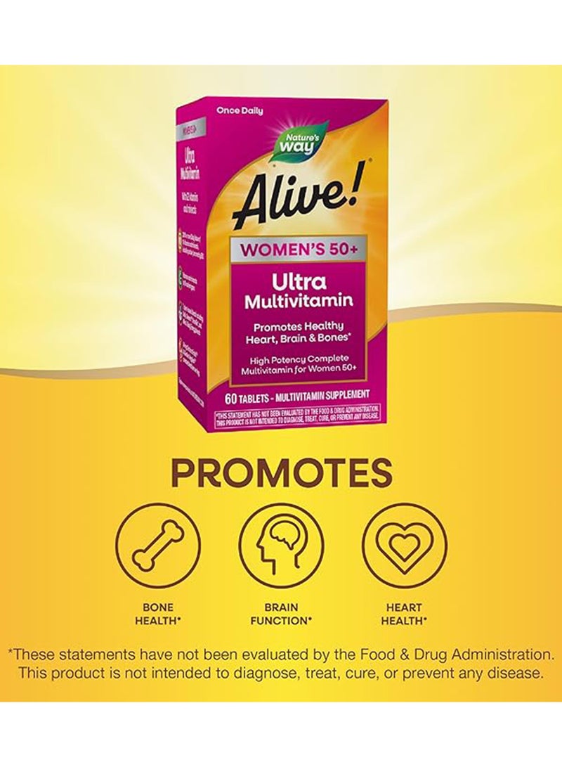 Nature's Way Alive! Once Daily Women's 50+ Ultra Potency - 60 Tablets - Image 4