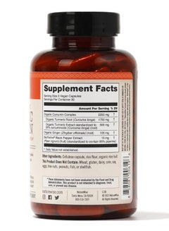 NatureWise Organic Turmeric Curcumin 2250mg - 90 Vegan Capsules  - Image 2