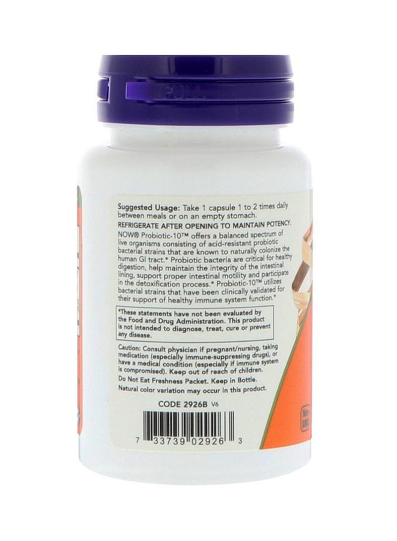 Now Foods Probiotic-10 25 Billion 50 Veg Capsules - Image 3