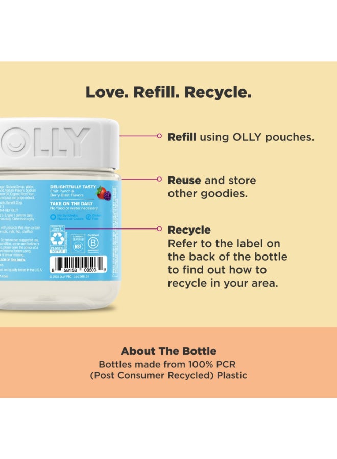 OLLY Kids Multi Plus Probiotic, Yum Berry Punch, 70 Gummies - Image 5
