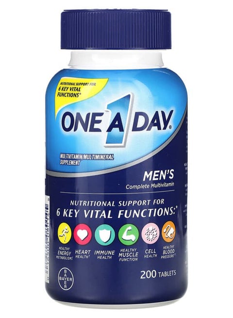 Multivitamin and Multimineral Supplement For Men's - 200 Tablets