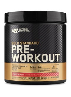 Optimum Nutrition Gold Standard Pre - Workout Fruit Punch 30 Servings 10.58oz (300g)  - Image 1