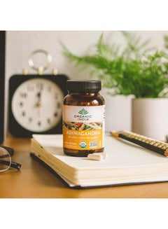 Organic India Ashwagandha Healthy Stress Response* 90 Vegetarian Caps Packaging May Vary  - Image 5