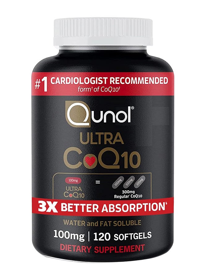 Qunol CoQ10 3X Better Absorption 100mg - 120 Softgels - Image 1