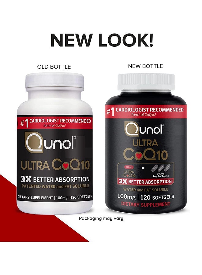 Qunol CoQ10 3X Better Absorption 100mg - 120 Softgels - Image 2