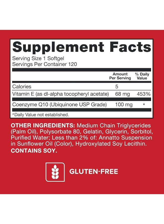 Qunol CoQ10 3X Better Absorption 100mg - 120 Softgels - Image 3