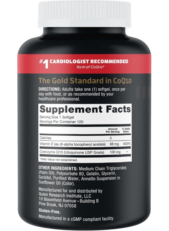 Qunol CoQ10 3X Better Absorption 100mg - 120 Softgels - Image 5