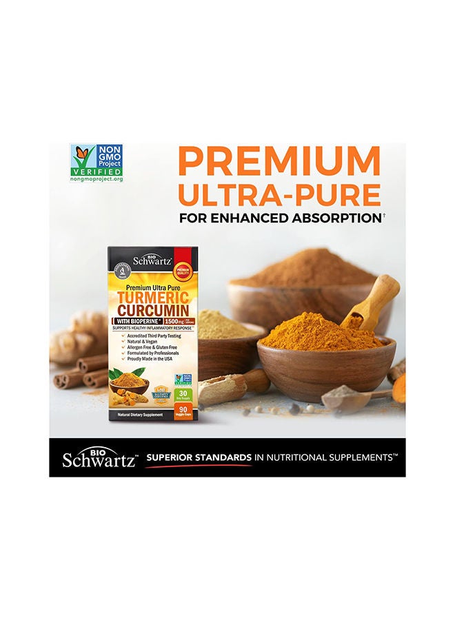 Schwartz - Turmeric Curcumin With Bioperine- 90 Capsules - Image 1