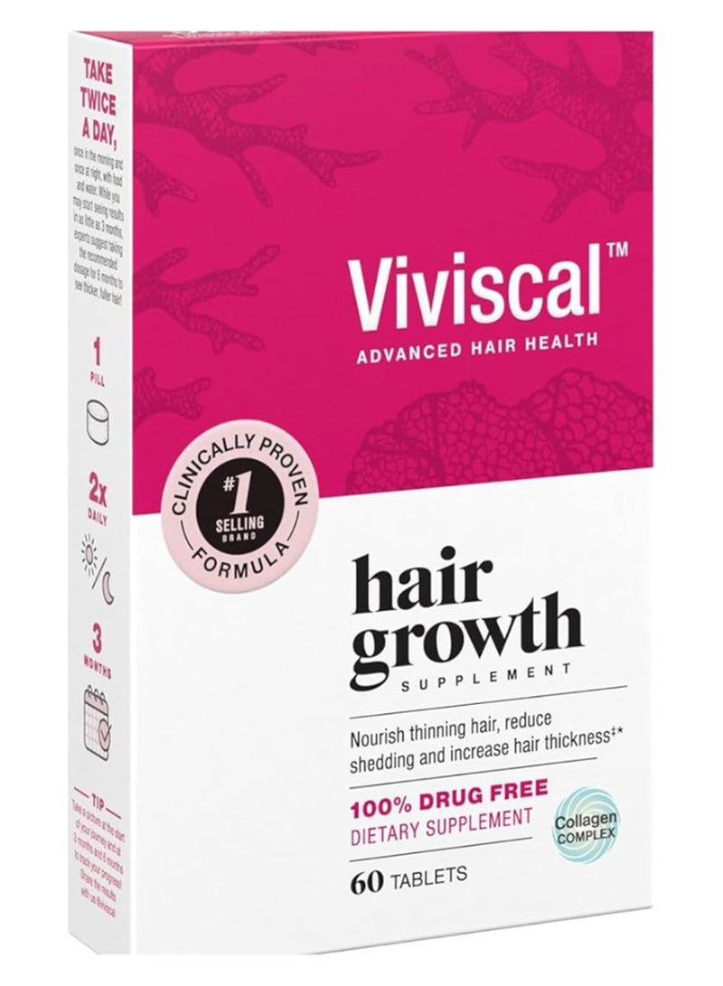 Viviscal Hair Growth Program Dietary Supplement - 60 Tablets - Image 2