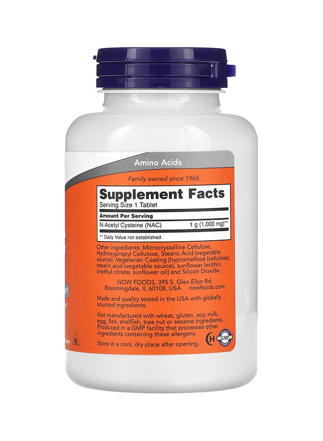Now Foods - NAC 1000 mg - 120 Tablets - Image 1