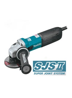 Makita Angle Grinder Machine, 4inch (100mm), Slide Switch, 1400W, 2.3kg Green/Red/Silver  - Image 2