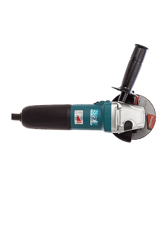 Makita - Angle Grinder Machine 5 inch, Slide Switch, 1400W, 2.5kg Blue/Black - Image 1