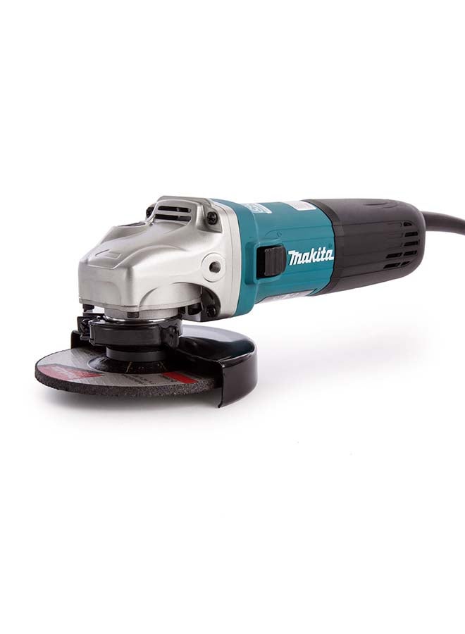 Makita - Angle Grinder Machine 5 inch, Slide Switch, 1400W, 2.5kg Blue/Black - Image 1