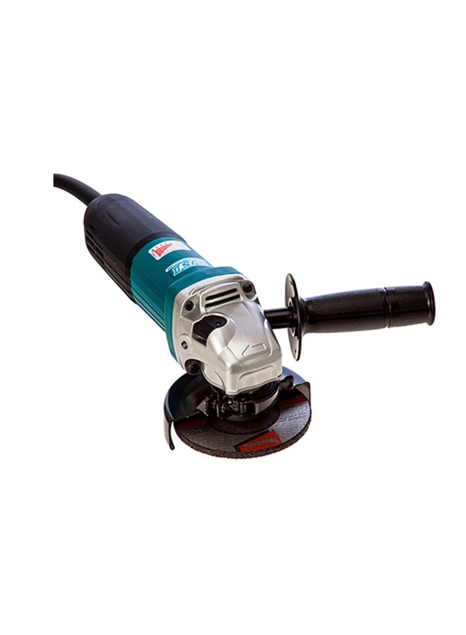 Makita - Angle Grinder Machine 5 inch, Slide Switch, 1400W, 2.5kg Blue/Black - Image 1