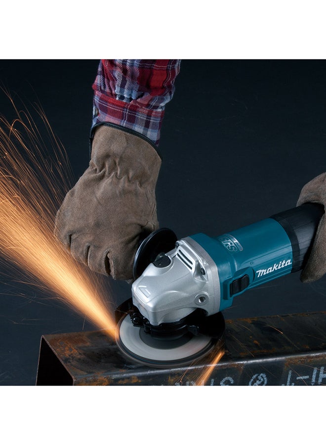 Makita - Angle Grinder Machine 5 inch, Slide Switch, 1400W, 2.5kg Blue/Black - Image 1