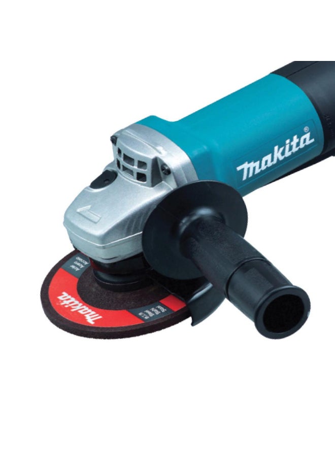 Makita - Angle Grinder Machine 125mm(5 inch) , Paddle Switch, 840W, 2.1 kg Blue/Black - Image 1