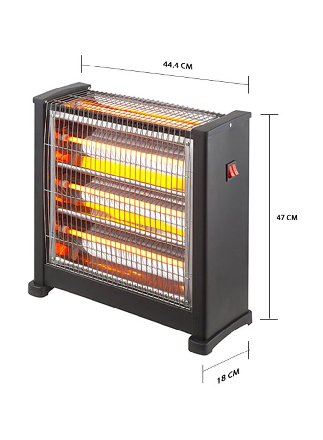 KOOLEN - 2-Faces Radiant Heater With 4 Tubes 1800 W 807102009 Black - Image 1