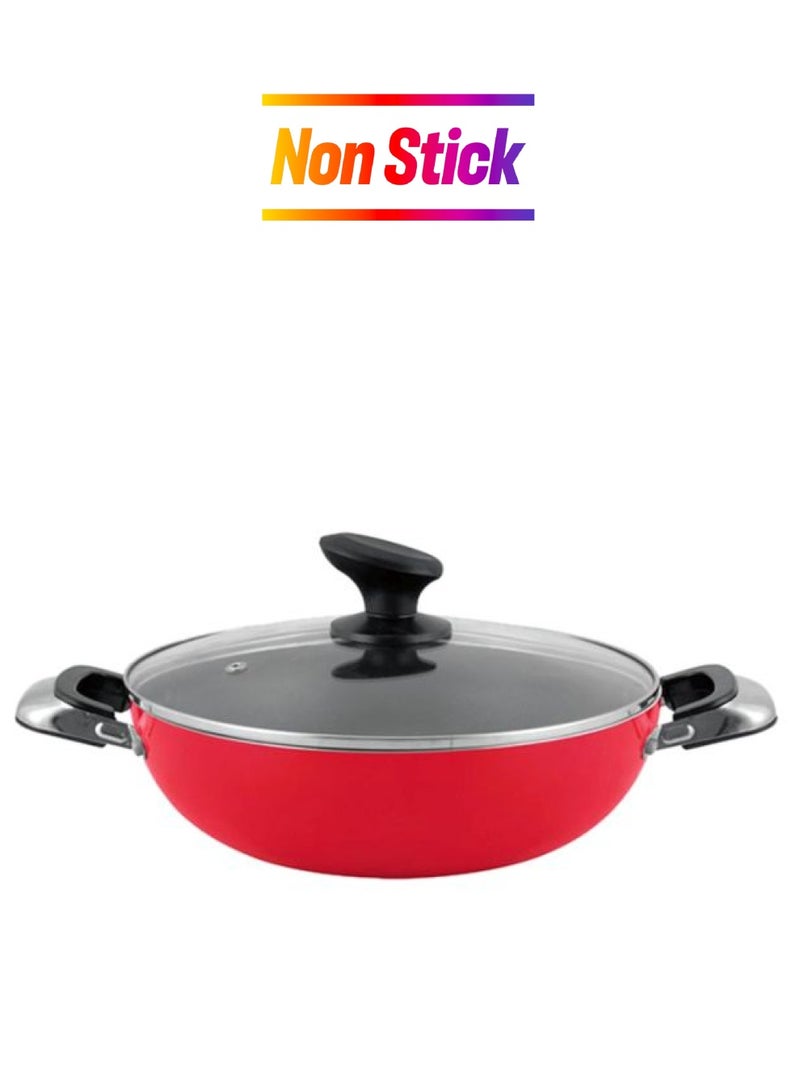 Falpro - Double Handle Non-Stick Wok Pan Red 30cm - Image 1