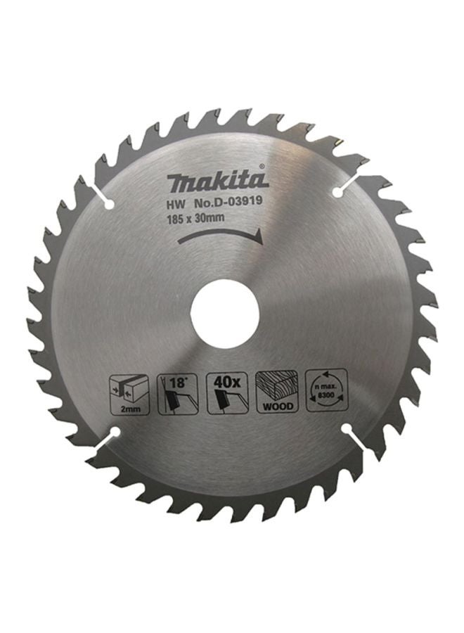 Makita Accessories ,Circular Saw Blade (Standard Range) Silver 185x30mm  - Image 1