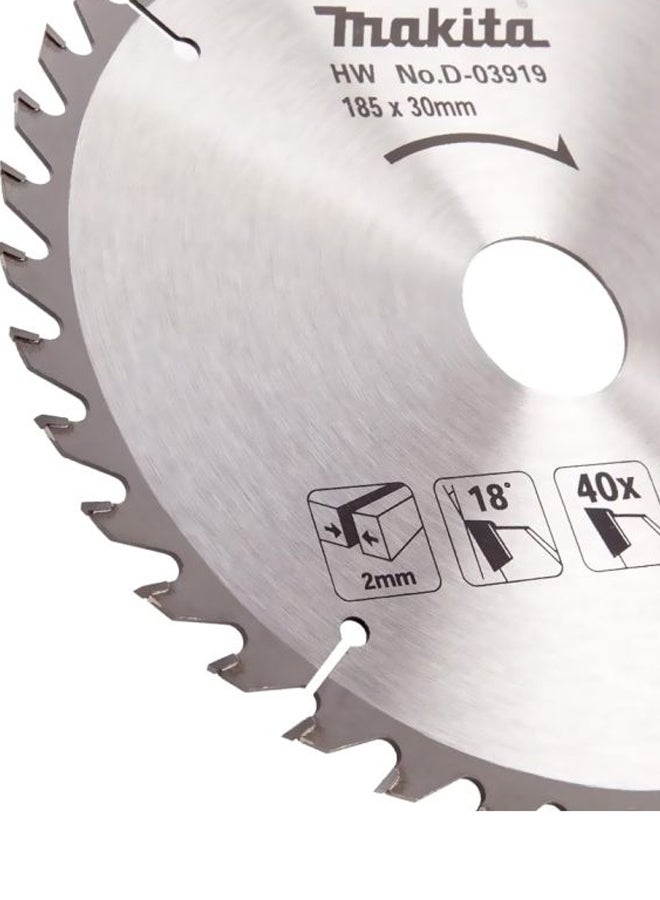 Makita - Accessories ,Circular Saw Blade (Standard Range) Silver 185x30mm - Image 1