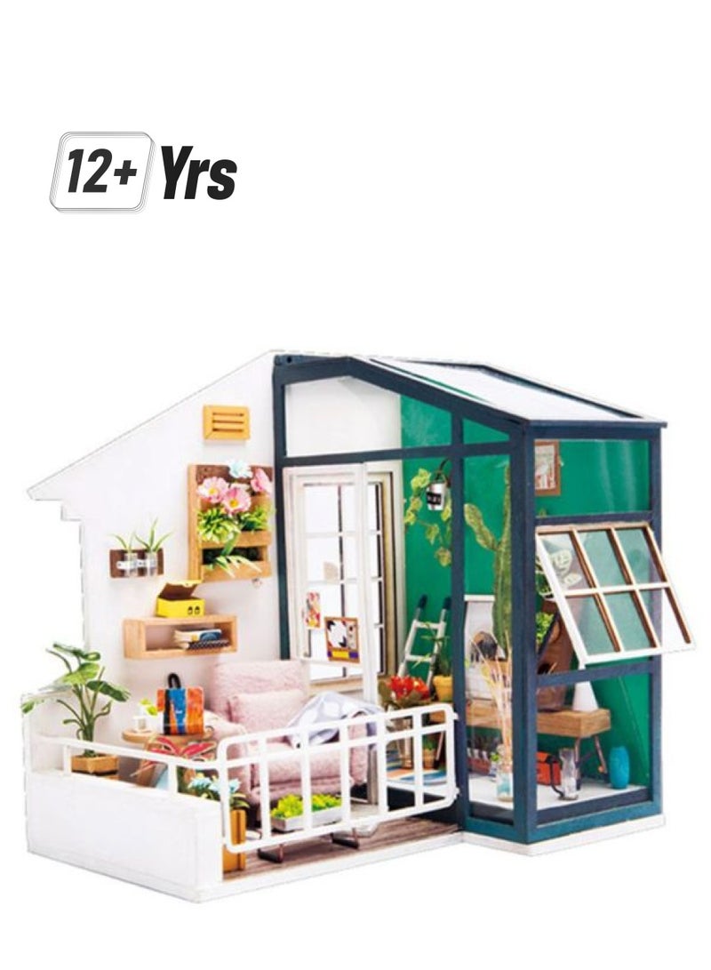 Sharpdo DGM05 DIY Wooden Miniature House With Furniture Kit 12+ Years - Image 1