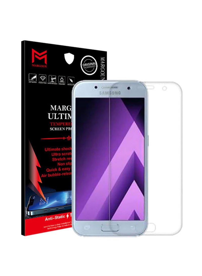 MARGOUN 5D Tempered Glass Screen Protector For Samsung Galaxy A3 2017 Clear - Image 1