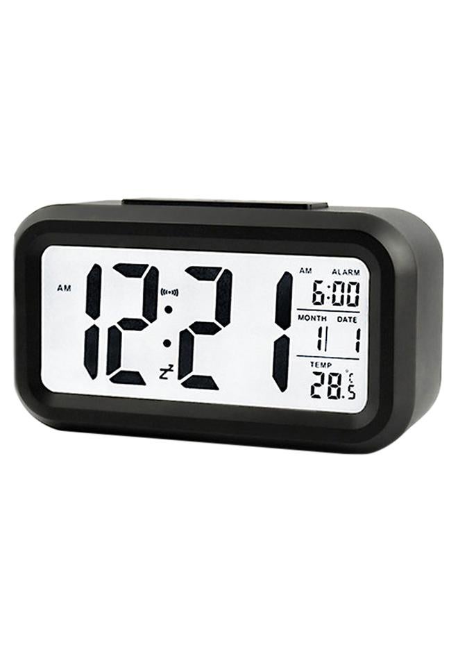 Digital Alarm Clock Black/White - Image 1