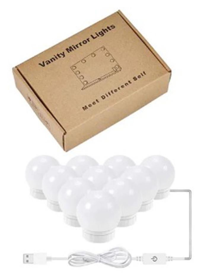 مرآة لغرفة الملابس بإضاءة LED أبيض - Image 1