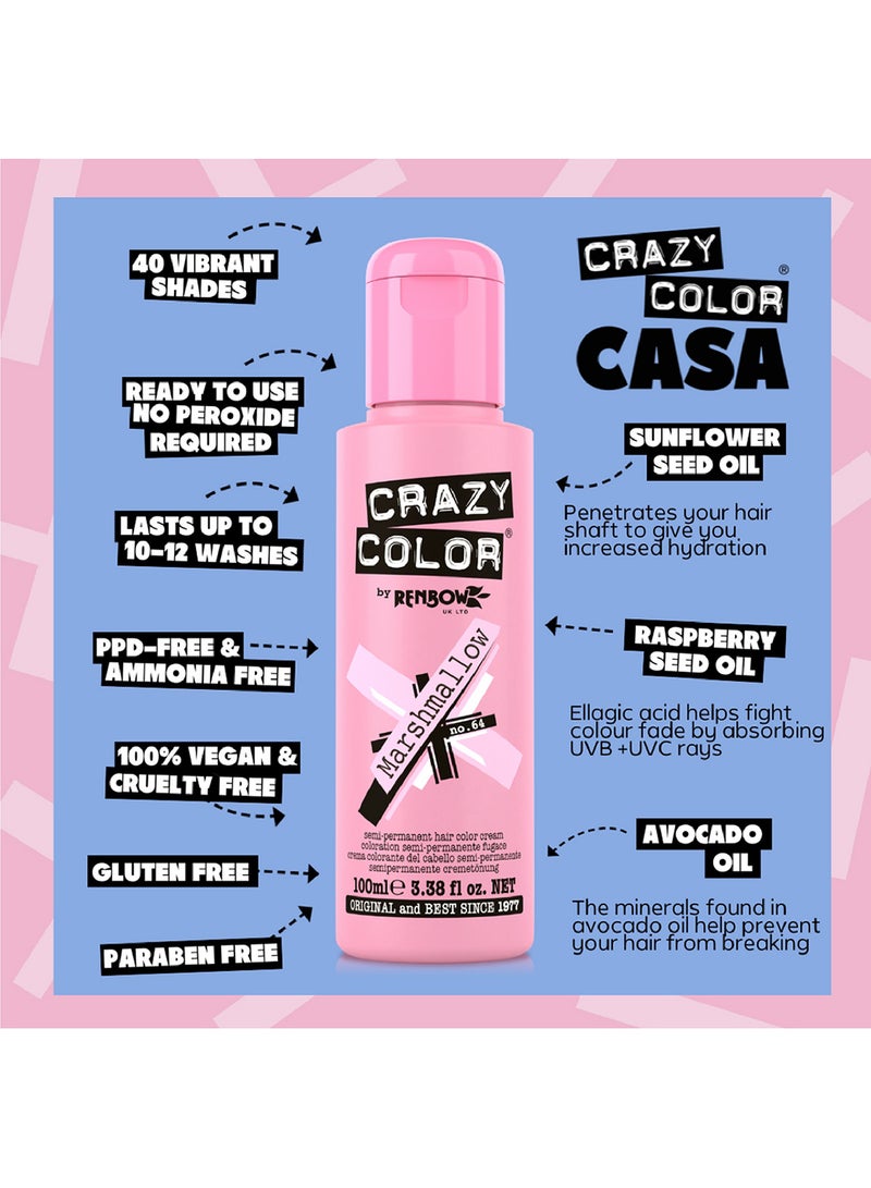 Crazy Color Temporary Hair Color Marshmallow 100ml  - Image 5