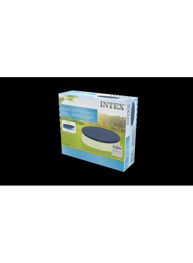 INTEX Pool Cover for 12ft (366 cm) Easy Set Inflatable Swimming Pools - Durable Vinyl Debris Cover 3.66meter - Image 3