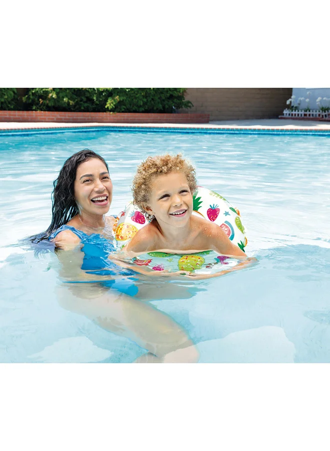 INTEX Lively Print Inflatable Swim Rings 3+ Years 51cm  - Assortment Style may vary 51cm
