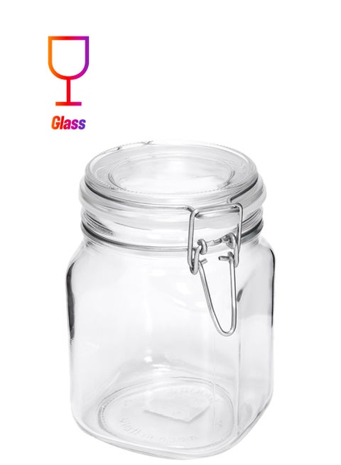 Primizie Glass Food Jar Clear 1Liters